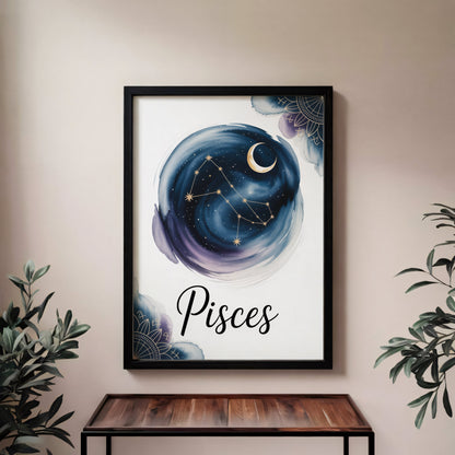 Aisle29 Posters Pisces Core Wall Art