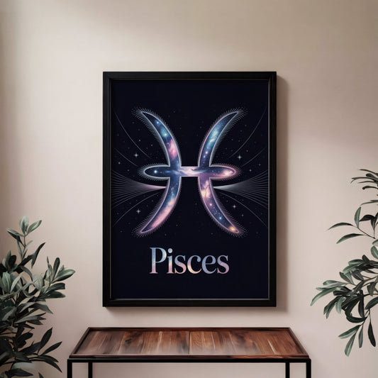 Aisle29 Posters Pisces Cosmic Wall Art