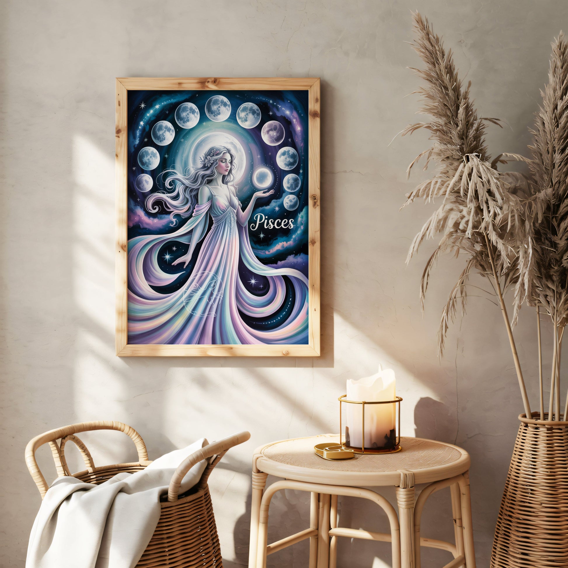 Aisle29 Posters Pisces Cosmic Wall Art