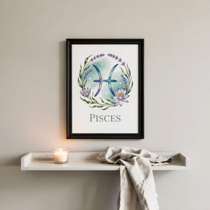 Aisle29 Posters Pisces Intricate Wall Art
