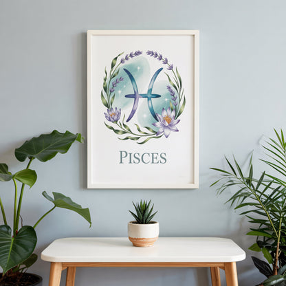 Aisle29 Posters Pisces Intricate Wall Art