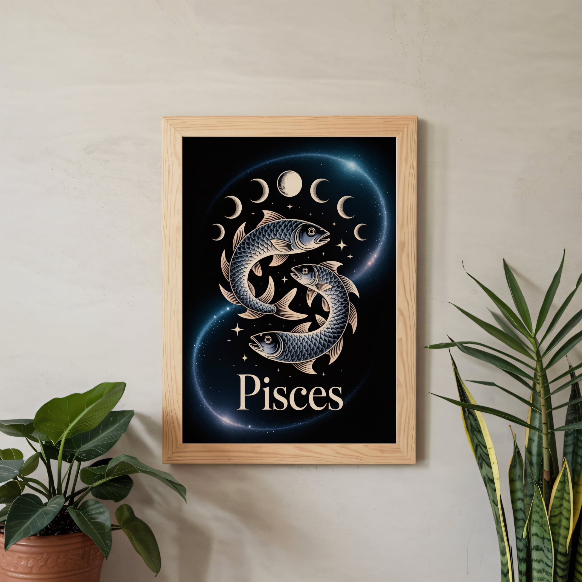 Aisle29 Posters Pisces Moon Wall Art