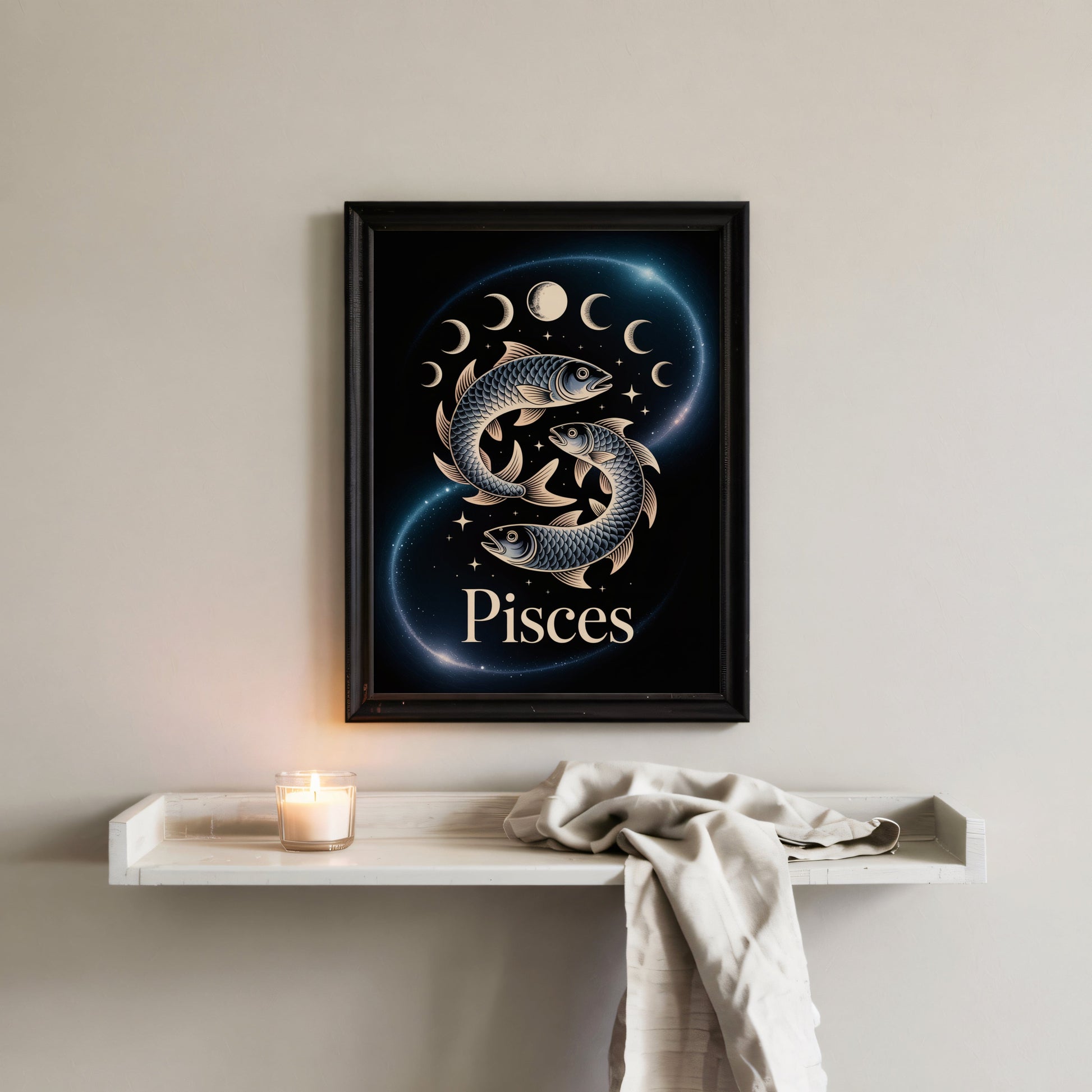 Aisle29 Posters Pisces Moon Wall Art