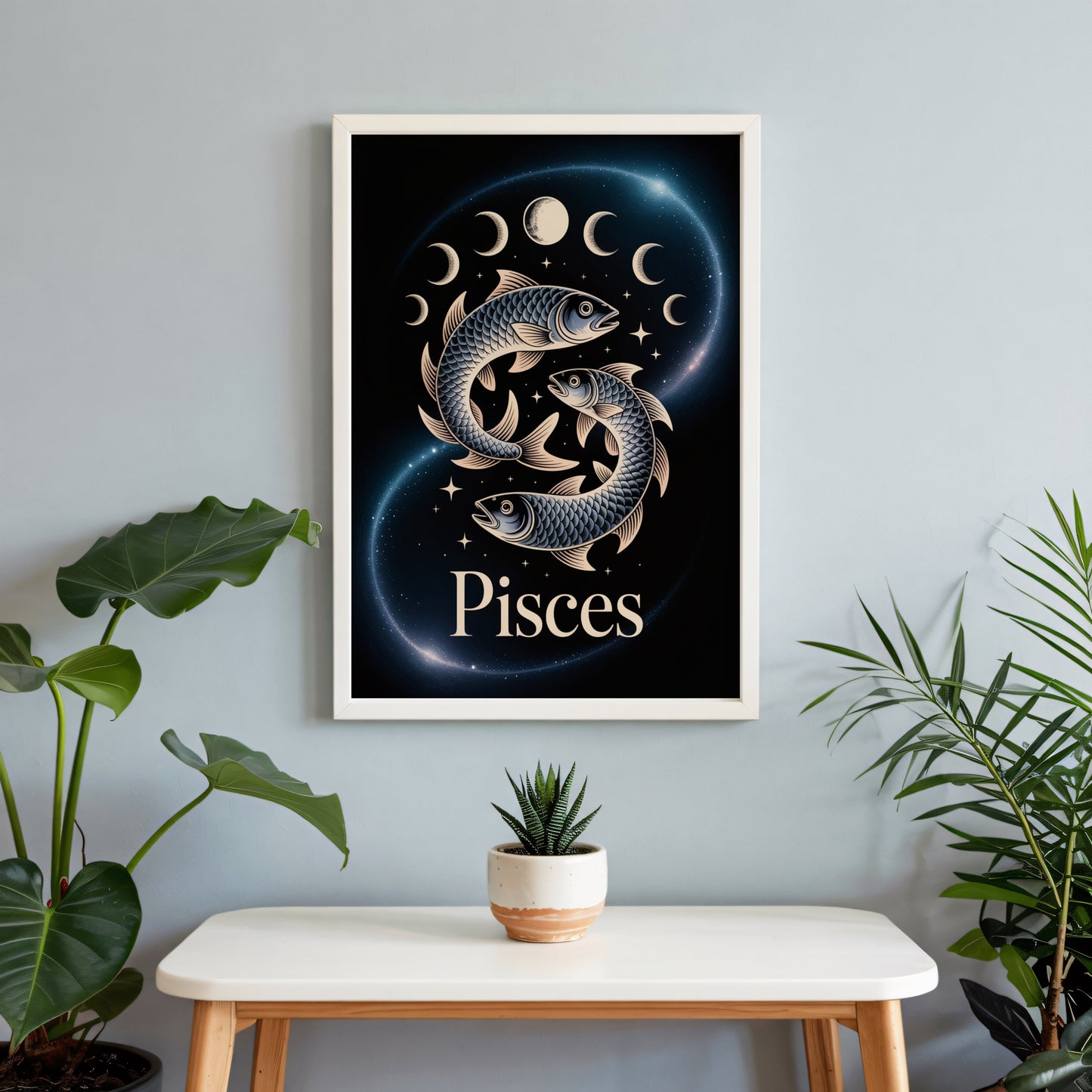 Aisle29 Posters Pisces Moon Wall Art