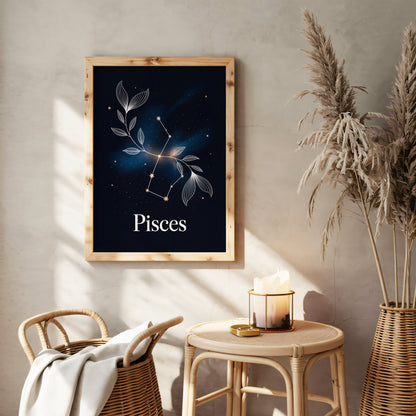 Aisle29 Posters Pisces Stars Wall Art