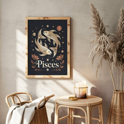 Aisle29 Posters Pisces Subtle Wall Art