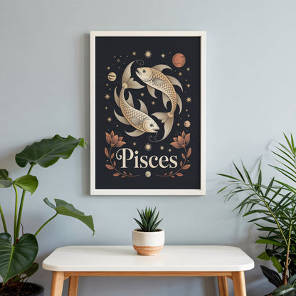 Aisle29 Posters Pisces Subtle Wall Art