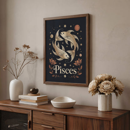 Aisle29 Posters Pisces Subtle Wall Art