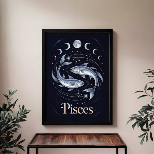Aisle29 Posters Pisces Swirl Wall Art