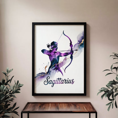 Aisle29 Posters Sagittarius Aiming Archer Wall Art