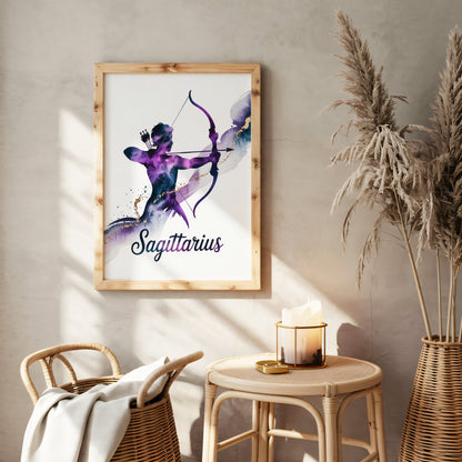 Aisle29 Posters Sagittarius Aiming Archer Wall Art