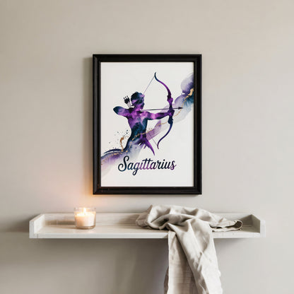 Aisle29 Posters Sagittarius Aiming Archer Wall Art
