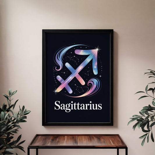 Aisle29 Posters Sagittarius Cosmic Wall Art