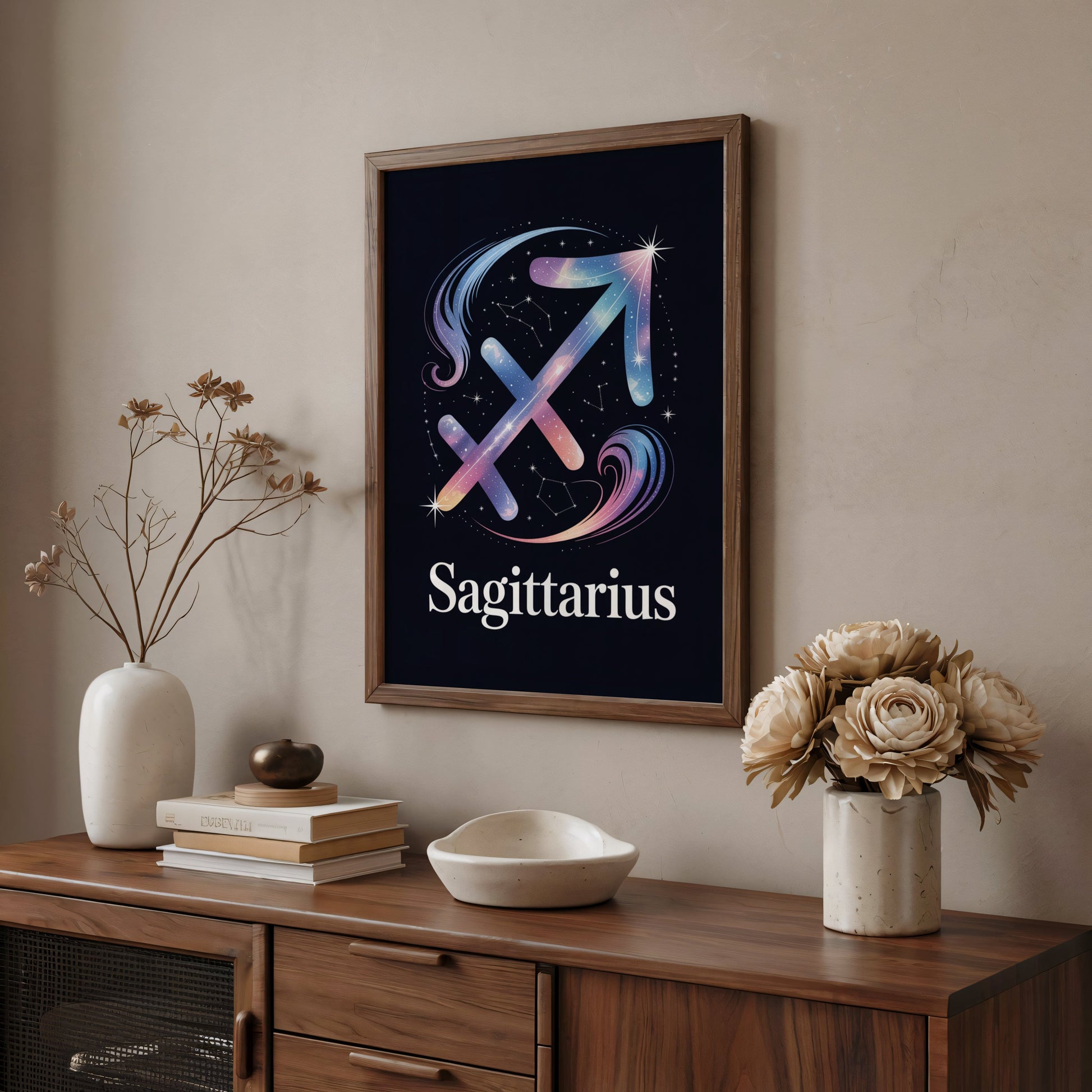 Aisle29 Posters Sagittarius Cosmic Wall Art
