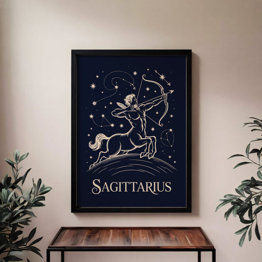 Aisle29 Posters Sagittarius Night Wall Art