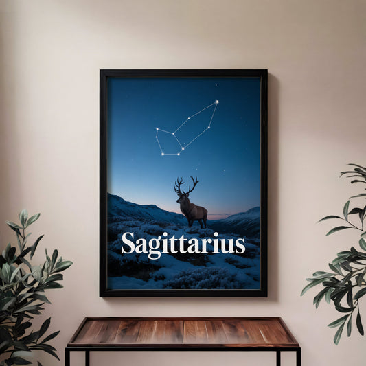 Aisle29 Posters Sagittarius Serene Wall Art