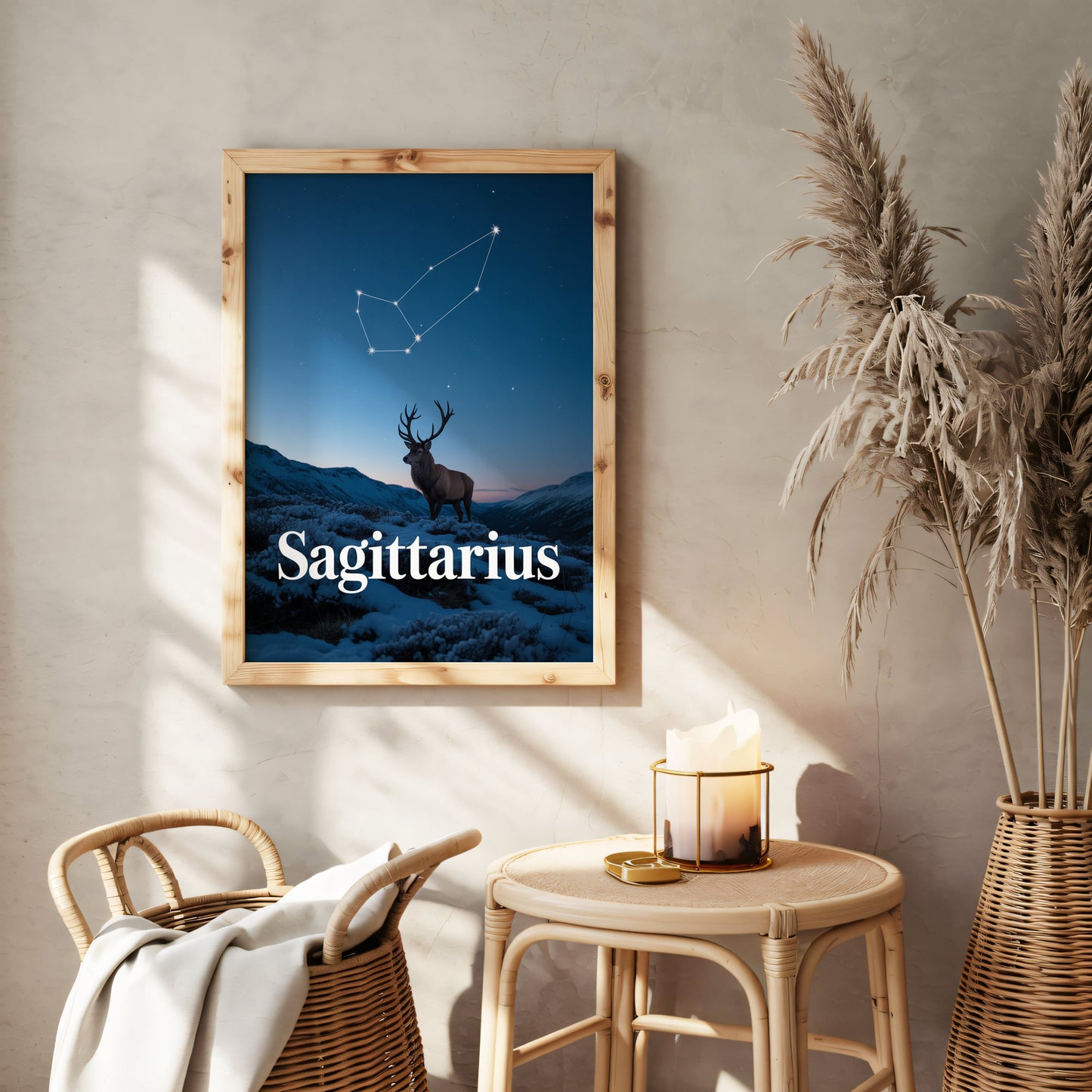 Aisle29 Posters Sagittarius Serene Wall Art
