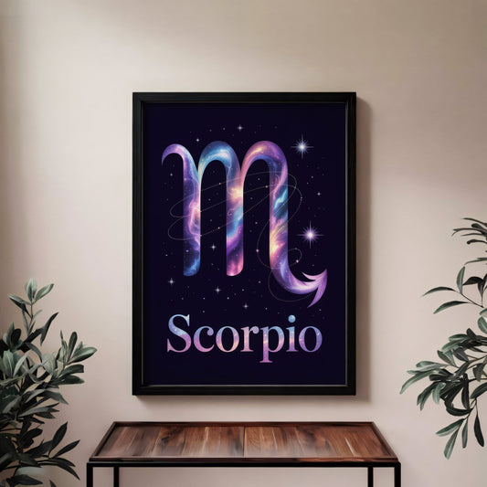 Aisle29 Posters Scorpio Cosmic Wall Art