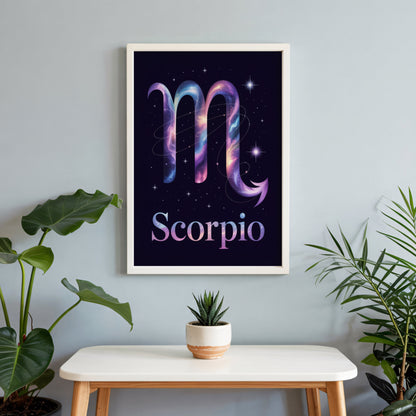 Aisle29 Posters Scorpio Cosmic Wall Art