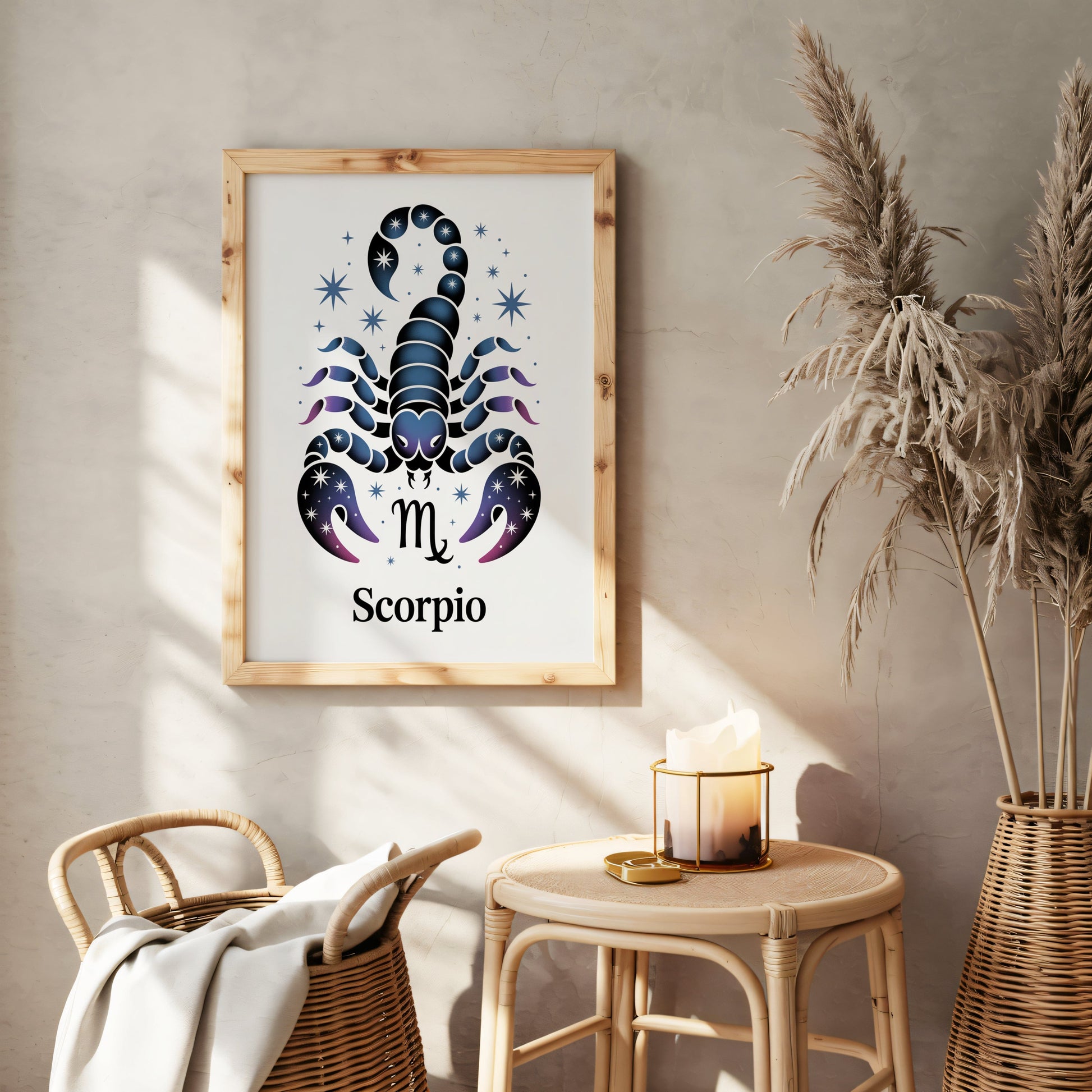 Aisle29 Posters Scorpio Symbol Wall Art