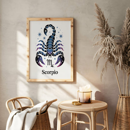 Aisle29 Posters Scorpio Symbol Wall Art