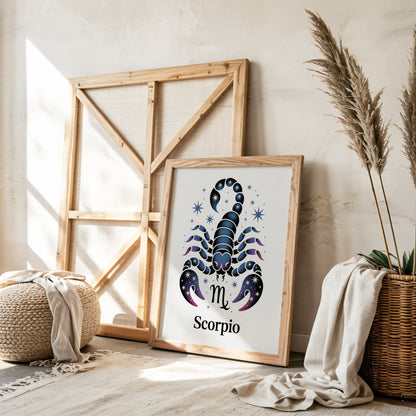 Aisle29 Posters Scorpio Symbol Wall Art