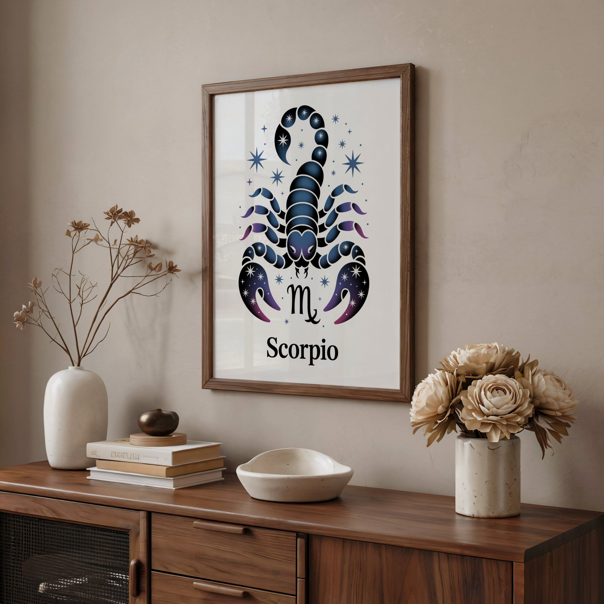 Aisle29 Posters Scorpio Symbol Wall Art