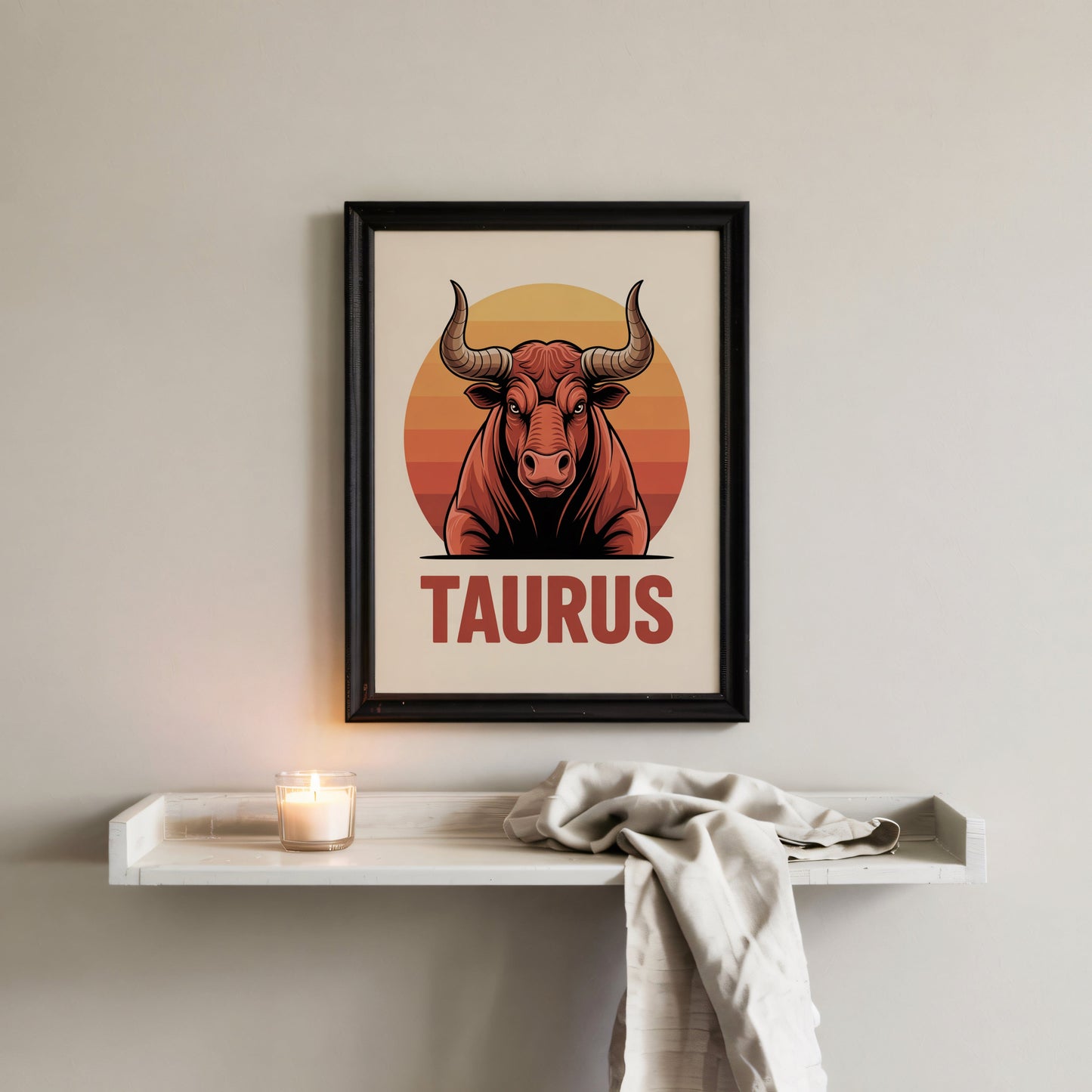 Aisle29 Posters Taurus Determined Bull Wall Art