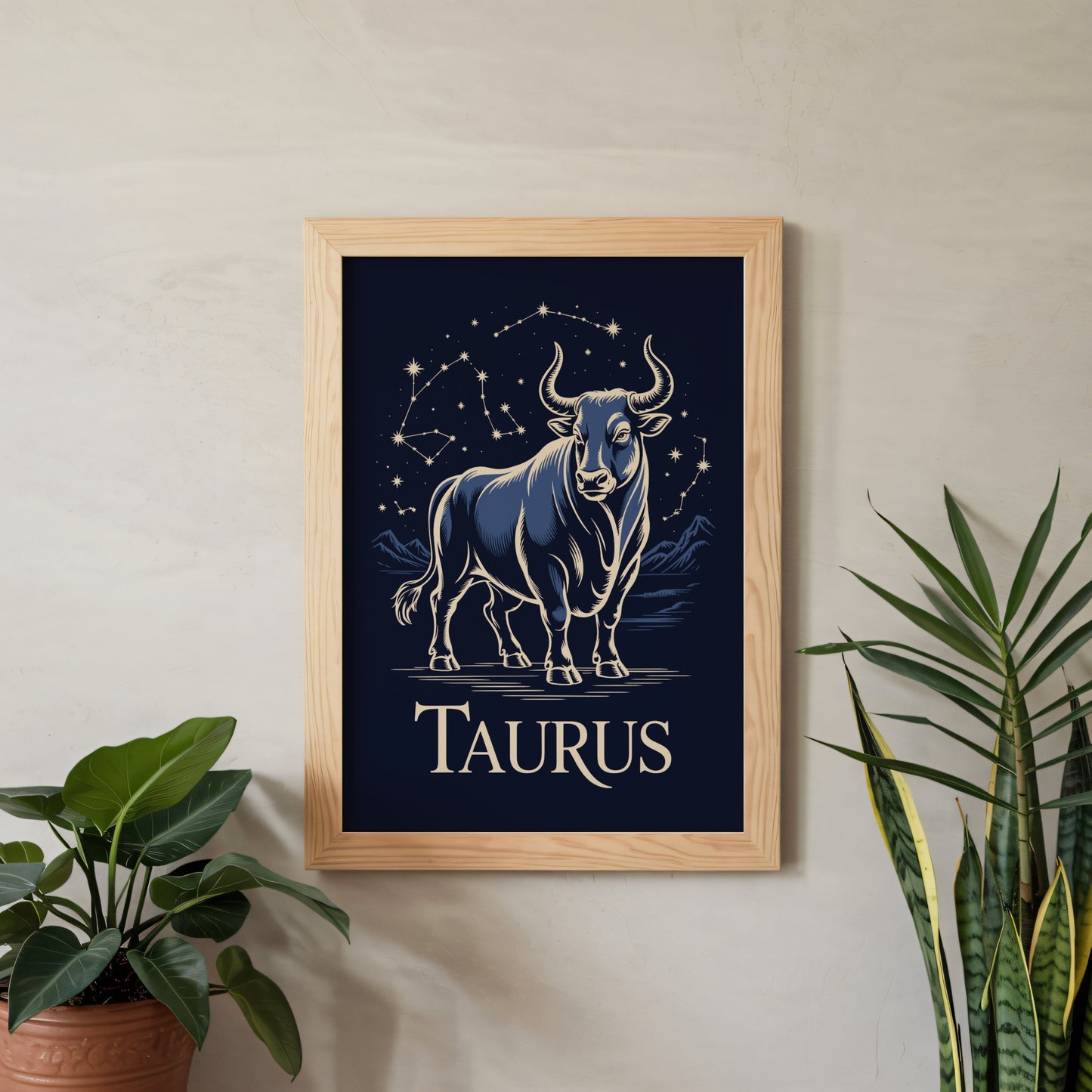 Aisle29 Posters Taurus Night Wall Art