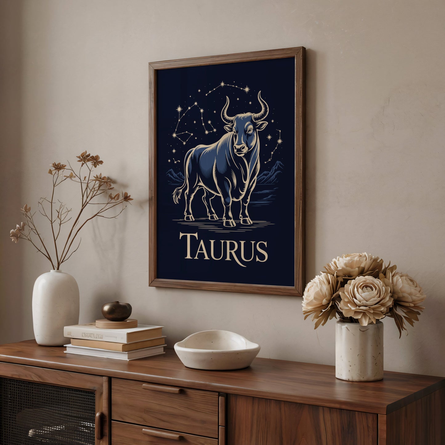 Aisle29 Posters Taurus Night Wall Art