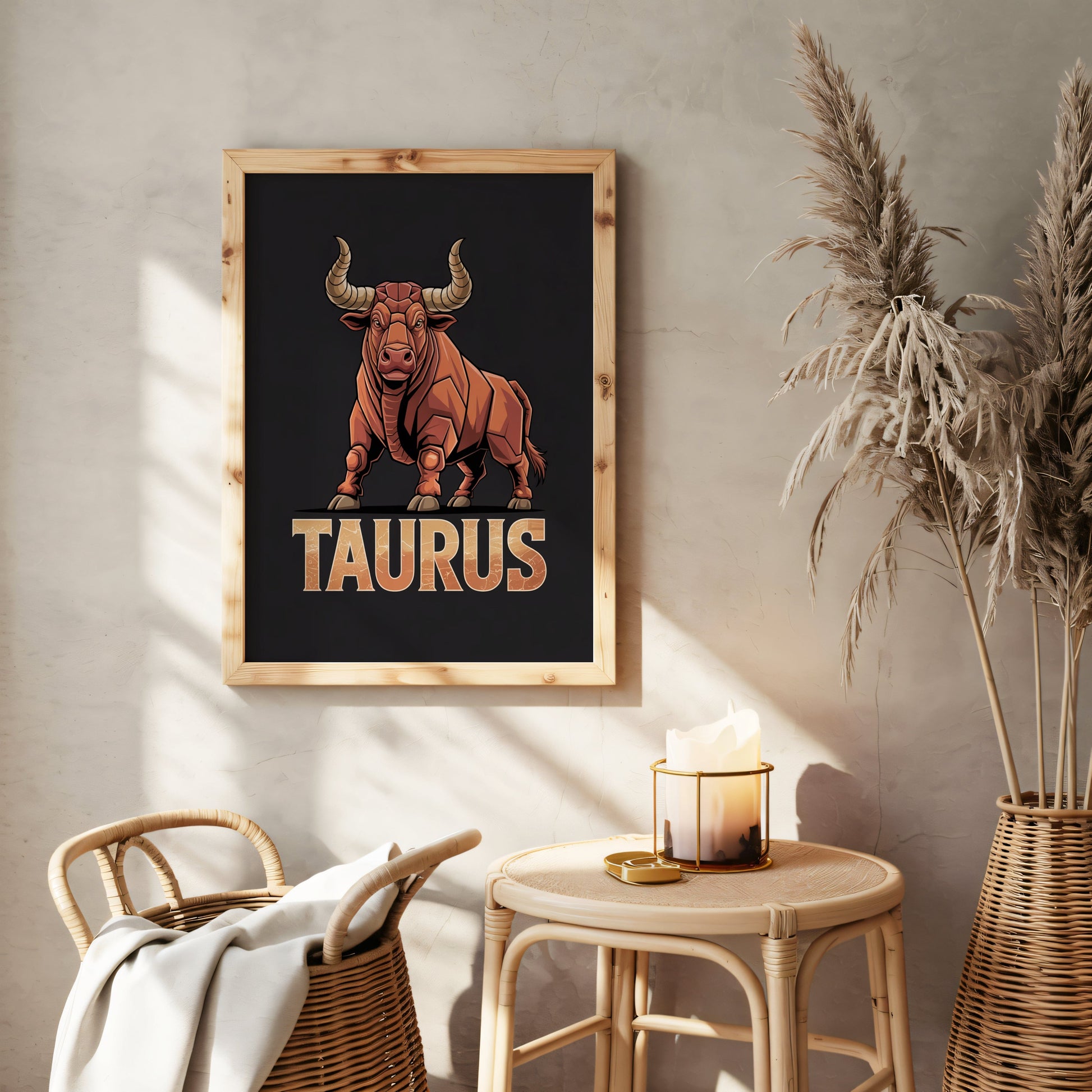 Aisle29 Posters Taurus Strong Bull Wall Art