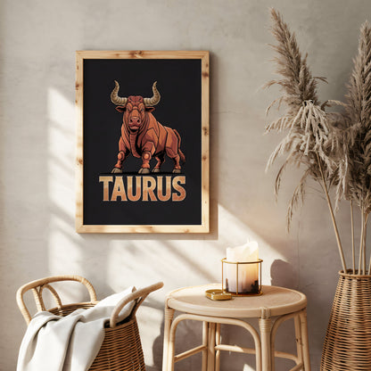 Aisle29 Posters Taurus Strong Bull Wall Art