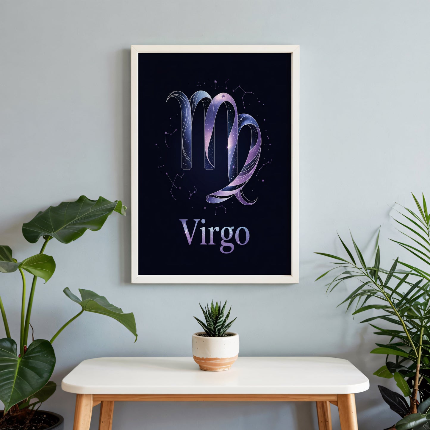 Aisle29 Posters Virgo Constellation Glyph Wall Art