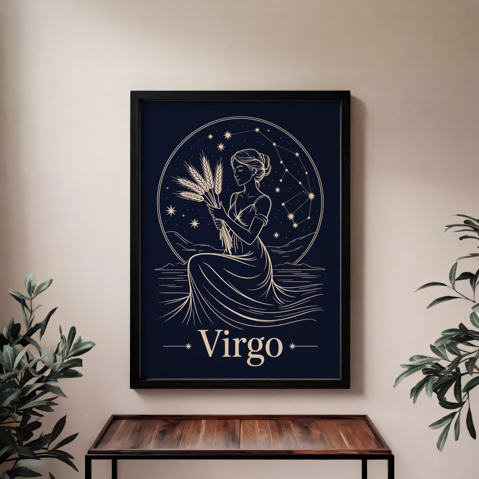Aisle29 Posters Virgo Night Wall Art