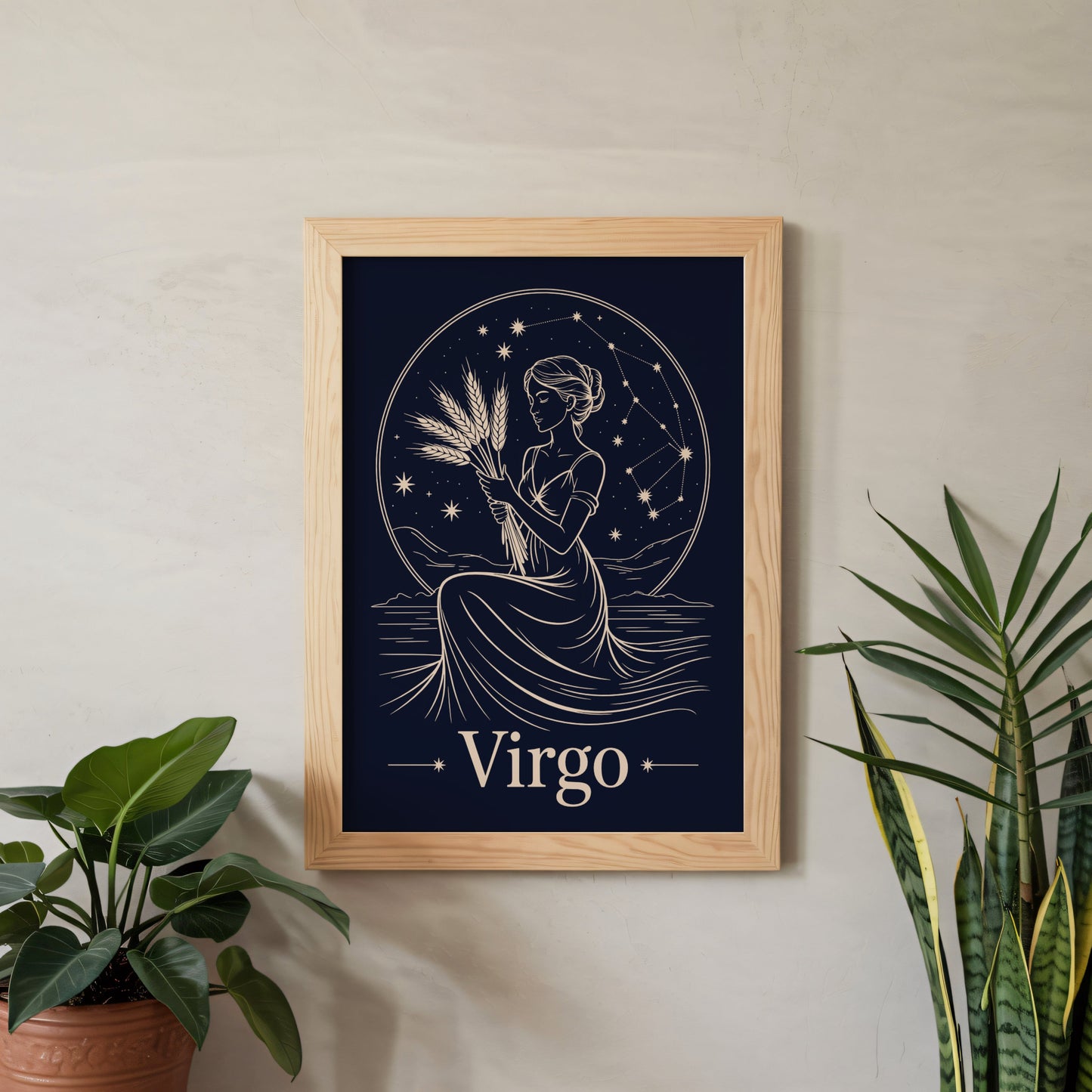 Aisle29 Posters Virgo Night Wall Art