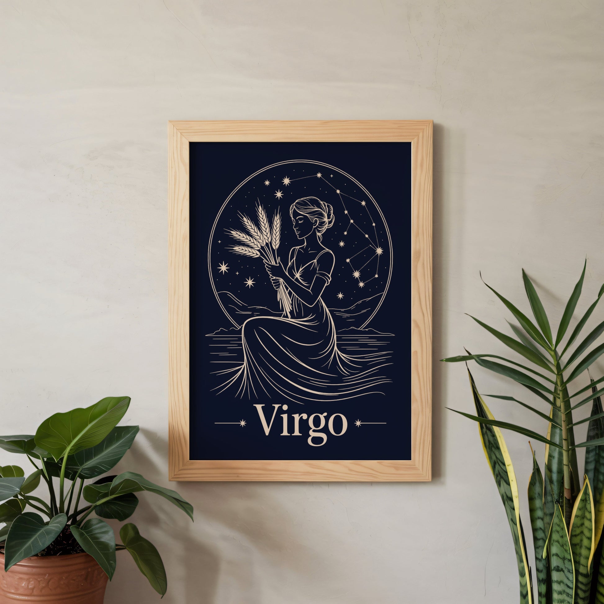 Aisle29 Posters Virgo Night Wall Art