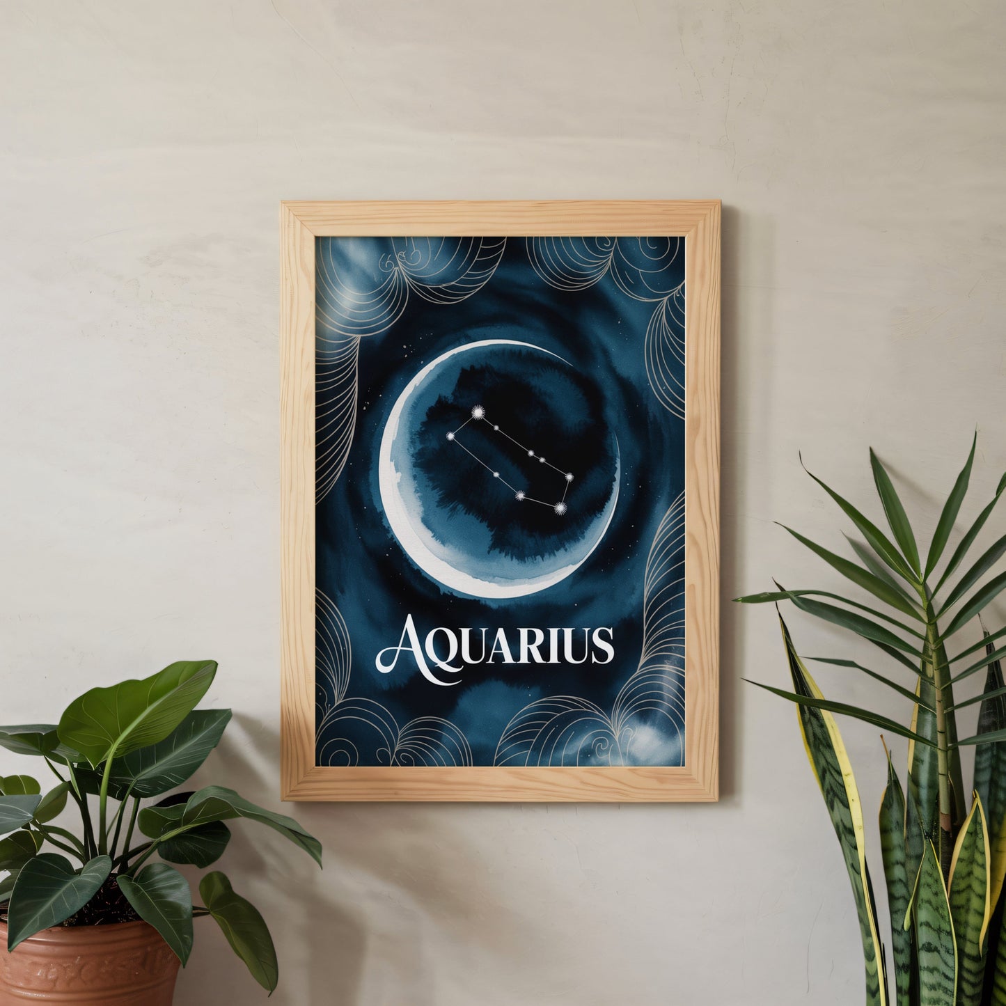 Aisle29 Print Aquarius Celestial Wall Art