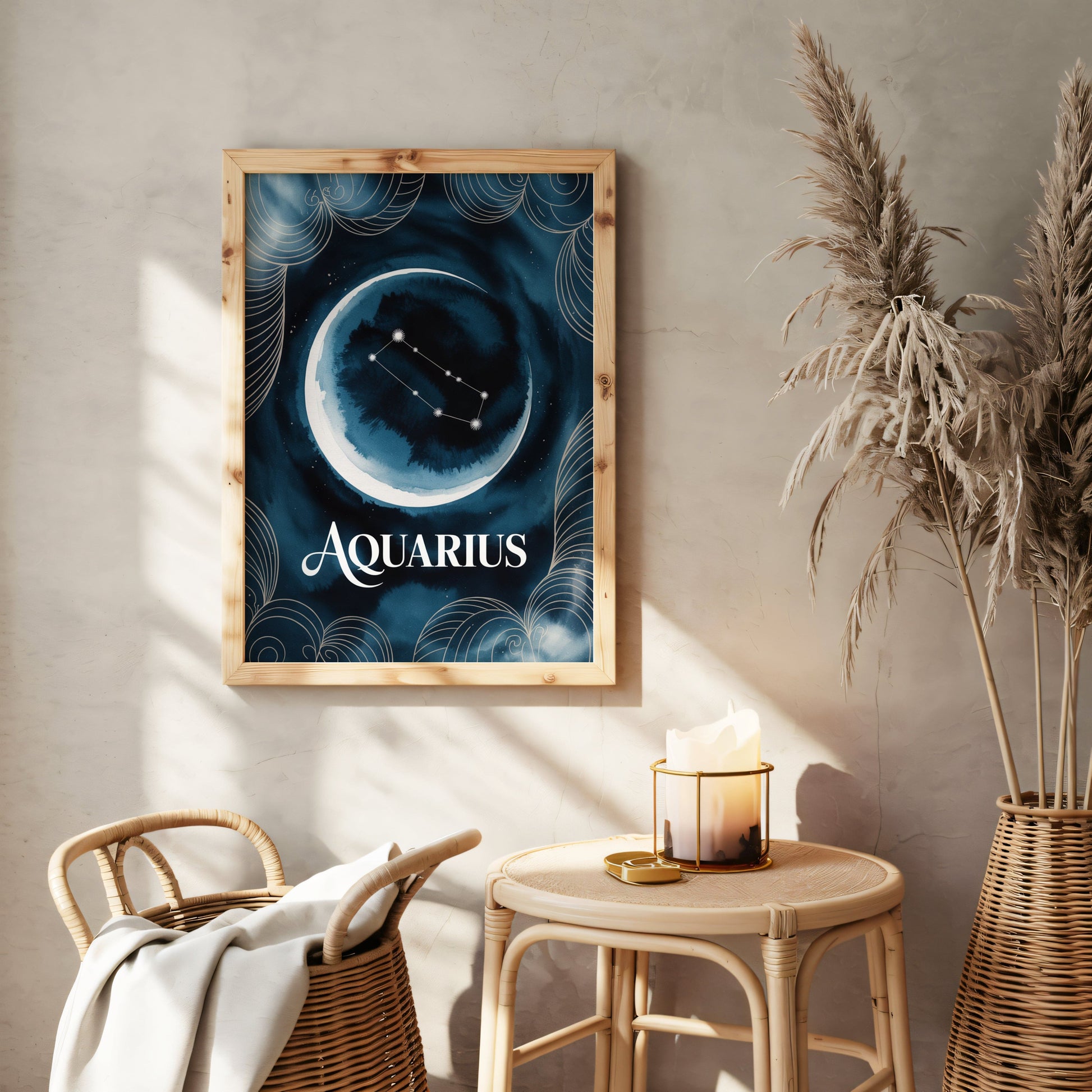 Aisle29 Print Aquarius Celestial Wall Art