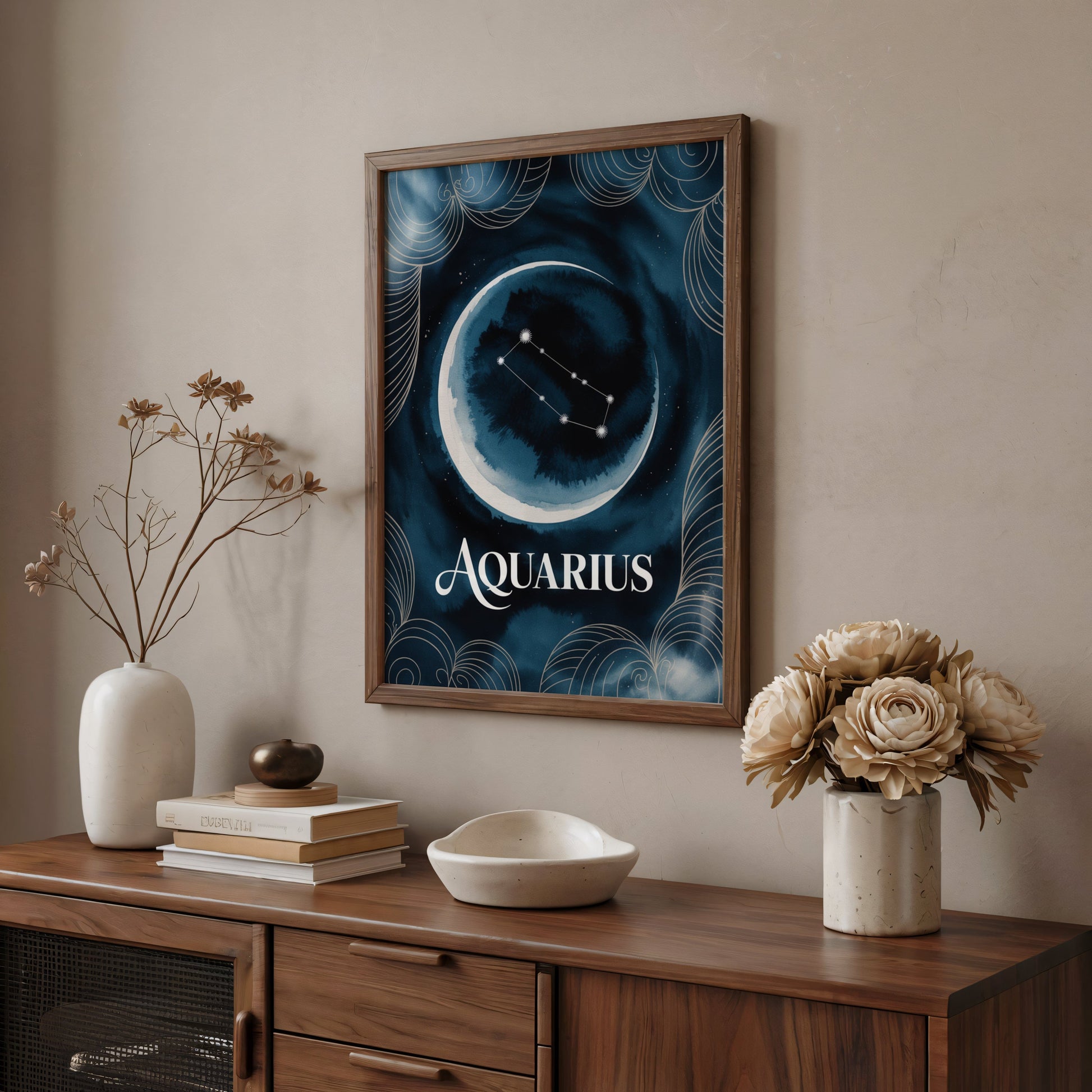 Aisle29 Print Aquarius Celestial Wall Art