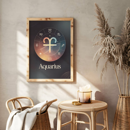 Aisle29 Print Aquarius Colour Wall Art