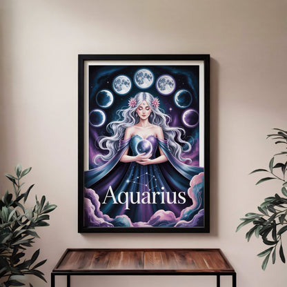Aisle29 Print Aquarius Cosmic Wall Art