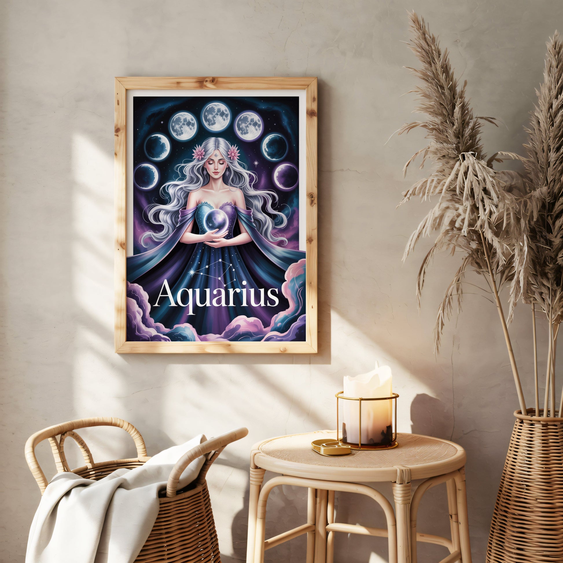 Aisle29 Print Aquarius Cosmic Wall Art