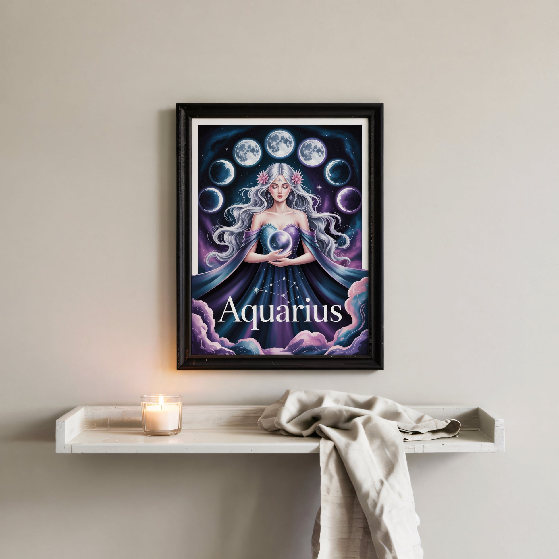 Aisle29 Print Aquarius Cosmic Wall Art