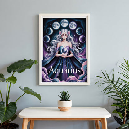 Aisle29 Print Aquarius Cosmic Wall Art