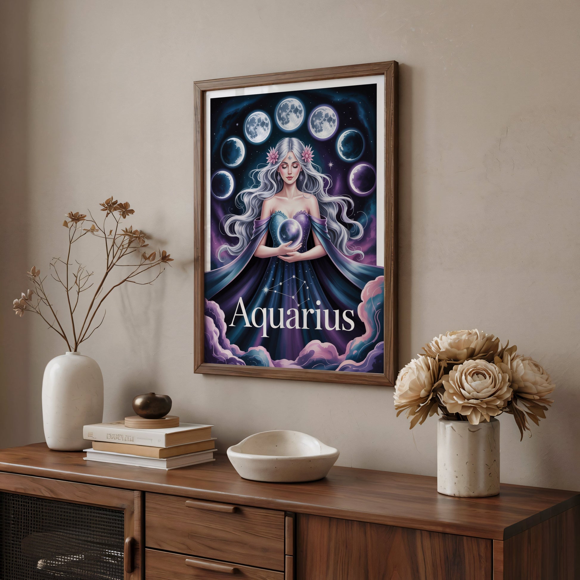 Aisle29 Print Aquarius Cosmic Wall Art