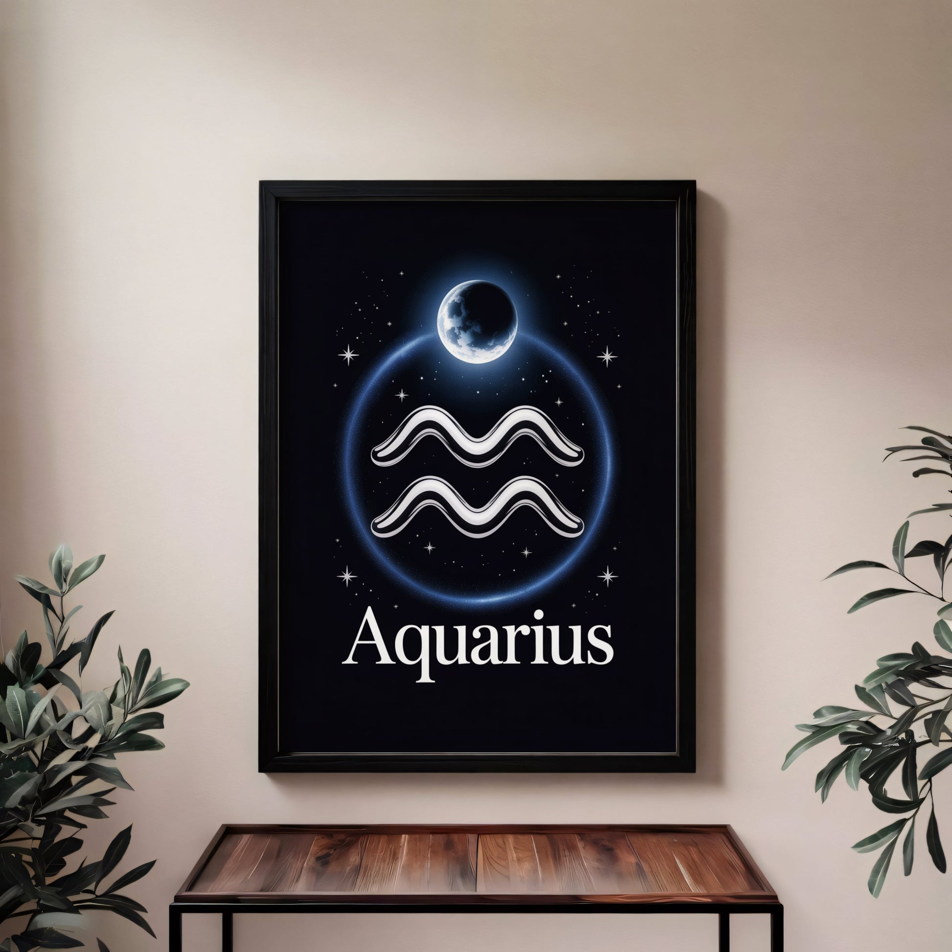 Aisle29 Print Aquarius Moon Wall Art