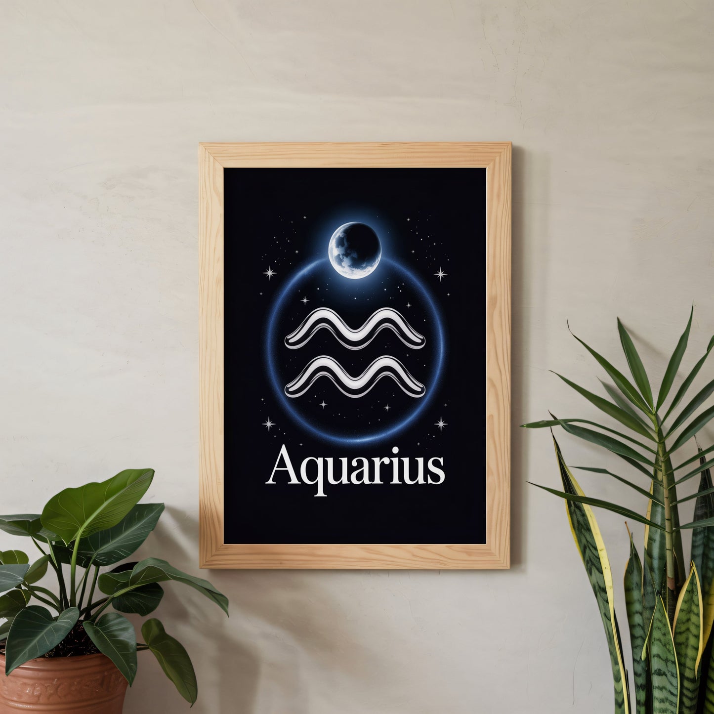 Aisle29 Print Aquarius Moon Wall Art