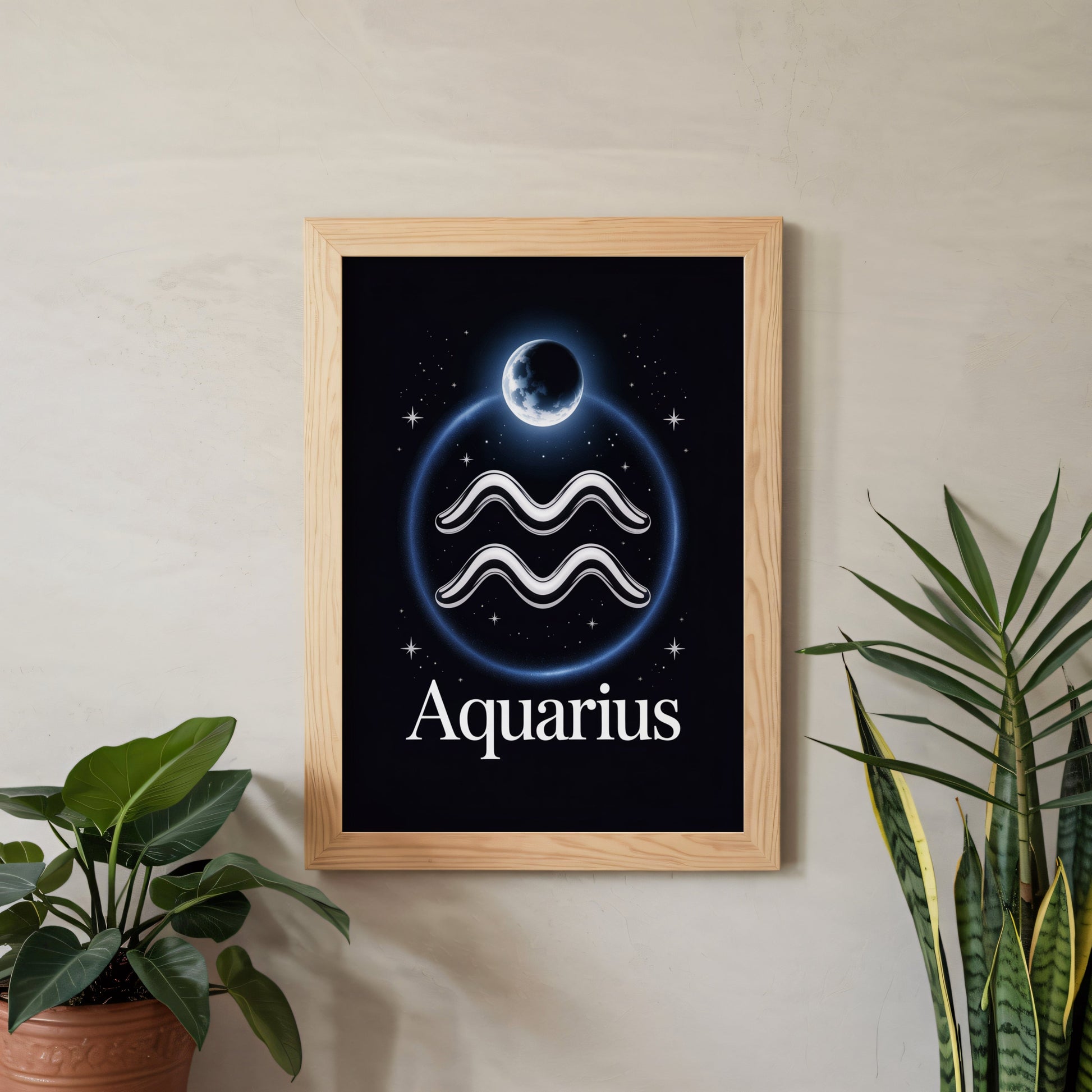 Aisle29 Print Aquarius Moon Wall Art