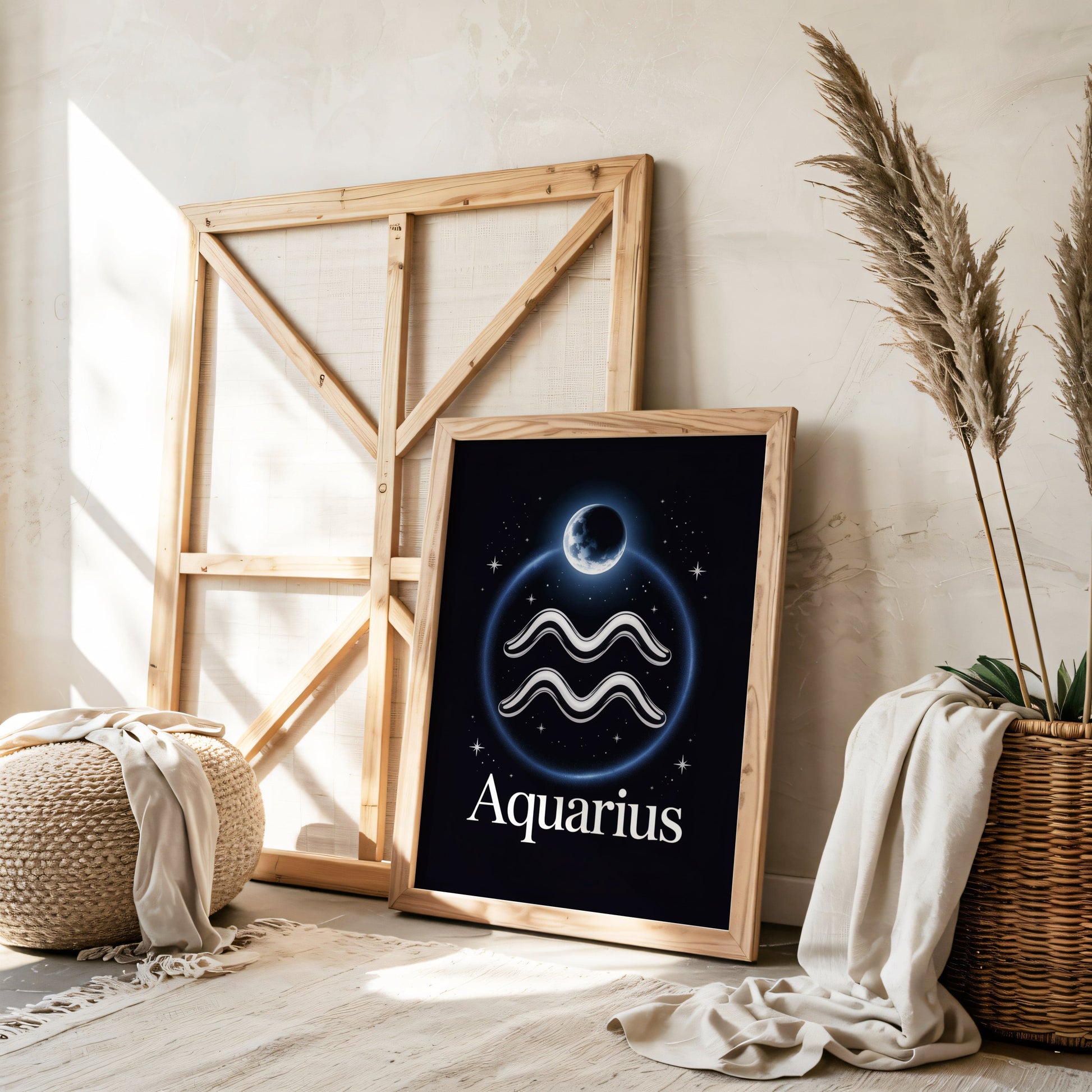 Aisle29 Print Aquarius Moon Wall Art