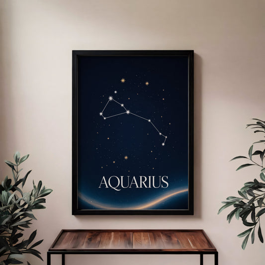 Aisle29 Print Aquarius Stars Wall Art